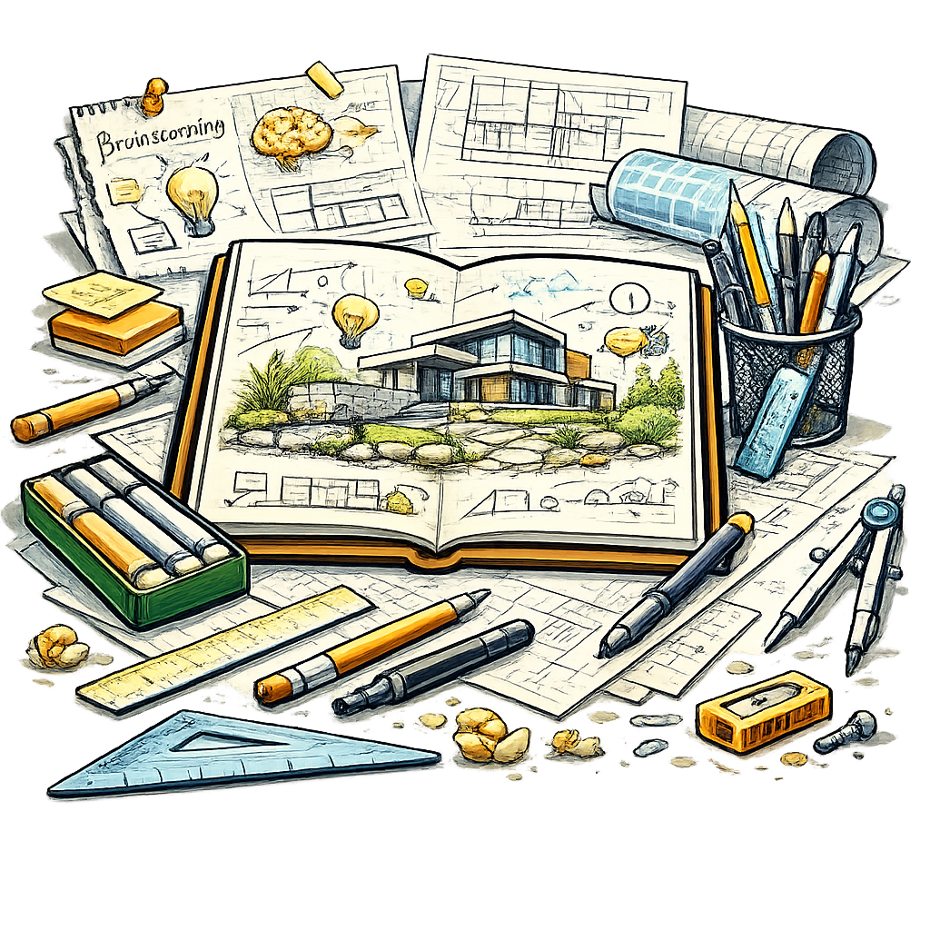 Architectural Concept Development Sketchbook