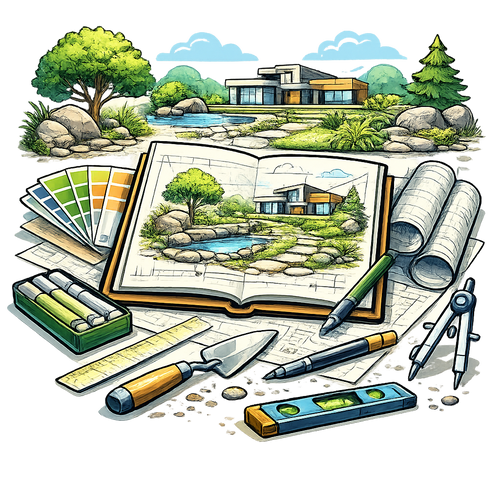 Landscape Elements for Architectural Sketching