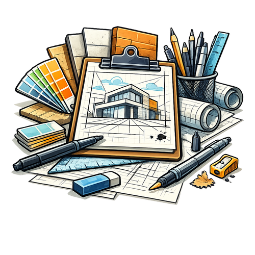Modern Facade Sketching Guide