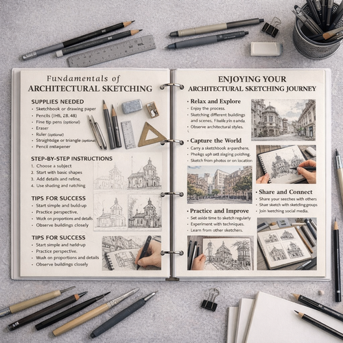 1.000+ Free Architectural Sketching Guide